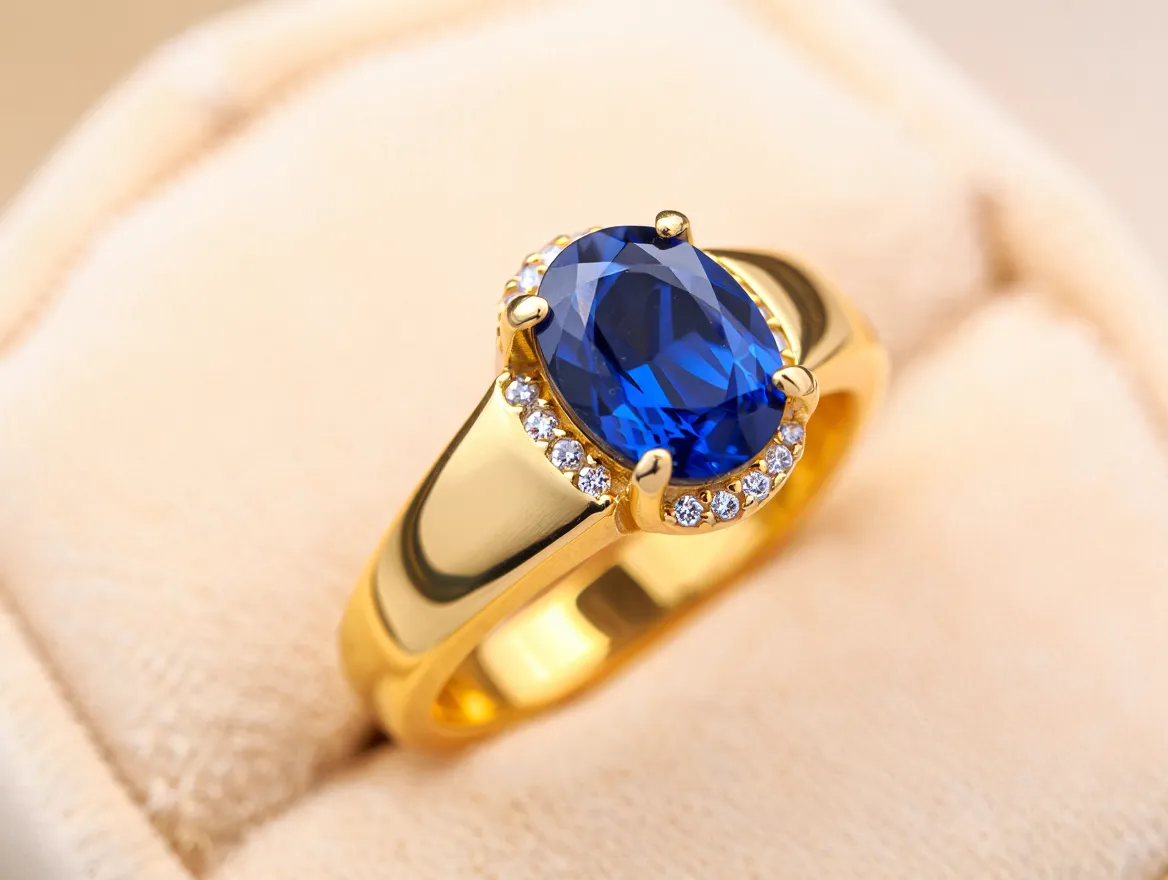 Ring med ädelsten